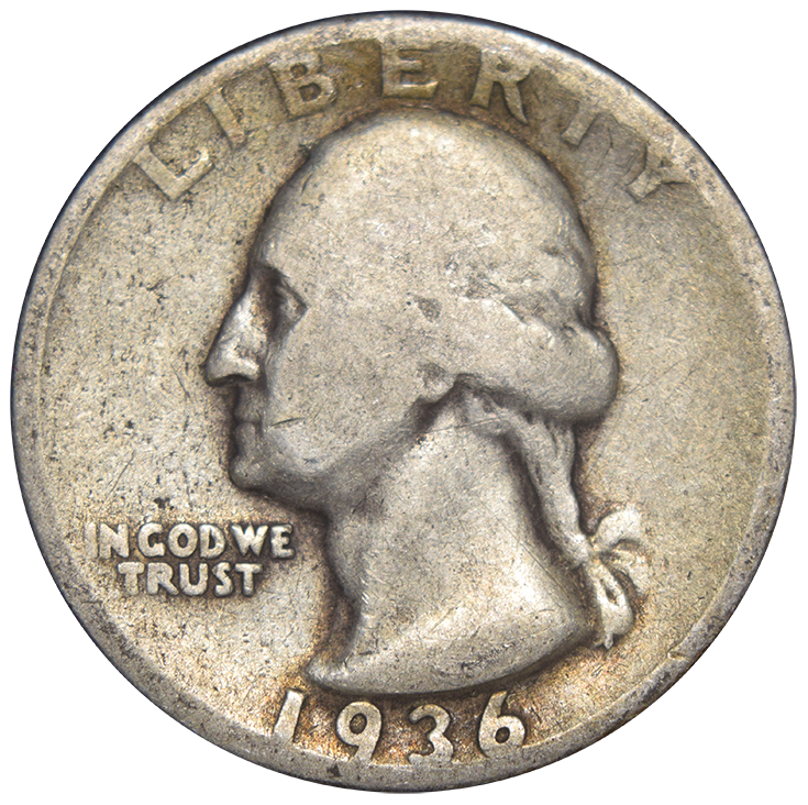 1936 Washington Quarter Very Good