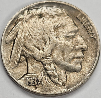 1937-D Buffalo Nickel Choice About Uncirculated