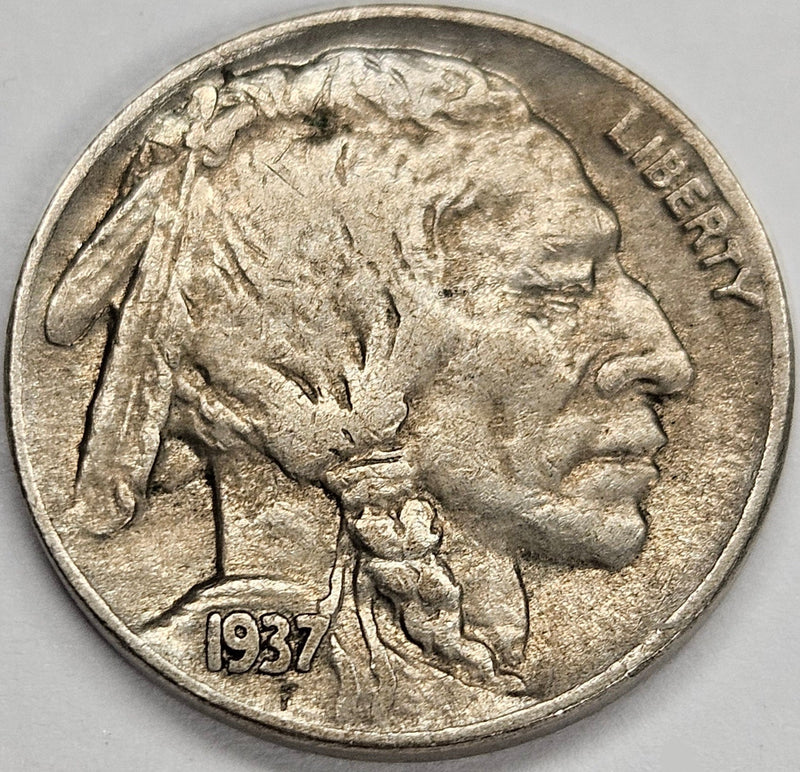 1937-D Buffalo Nickel Choice About Uncirculated