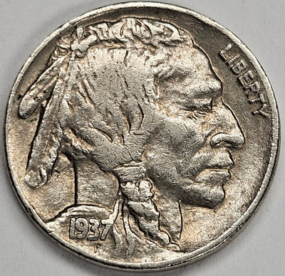 1937-S Buffalo Nickel Choice About Uncirculated