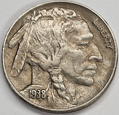 1938-D Buffalo Nickel Choice About Uncirculated