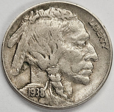 1938-D Buffalo Nickel XF/AU