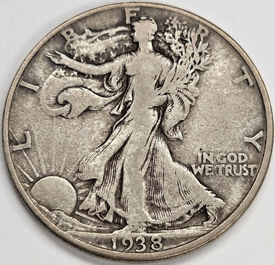 1938-D Walking Liberty Half Fine