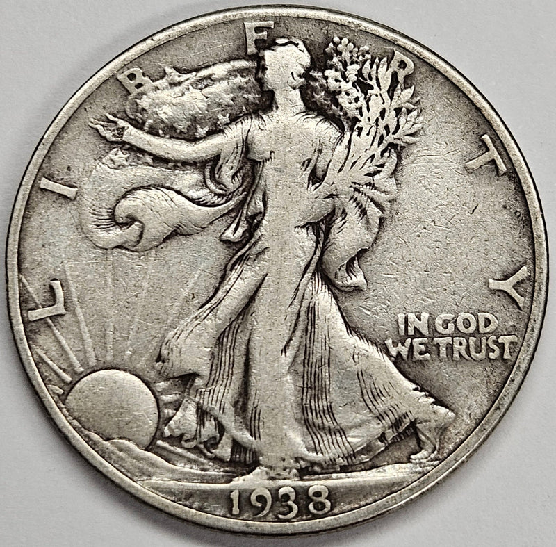 1938-D Walking Liberty Half Very Fine