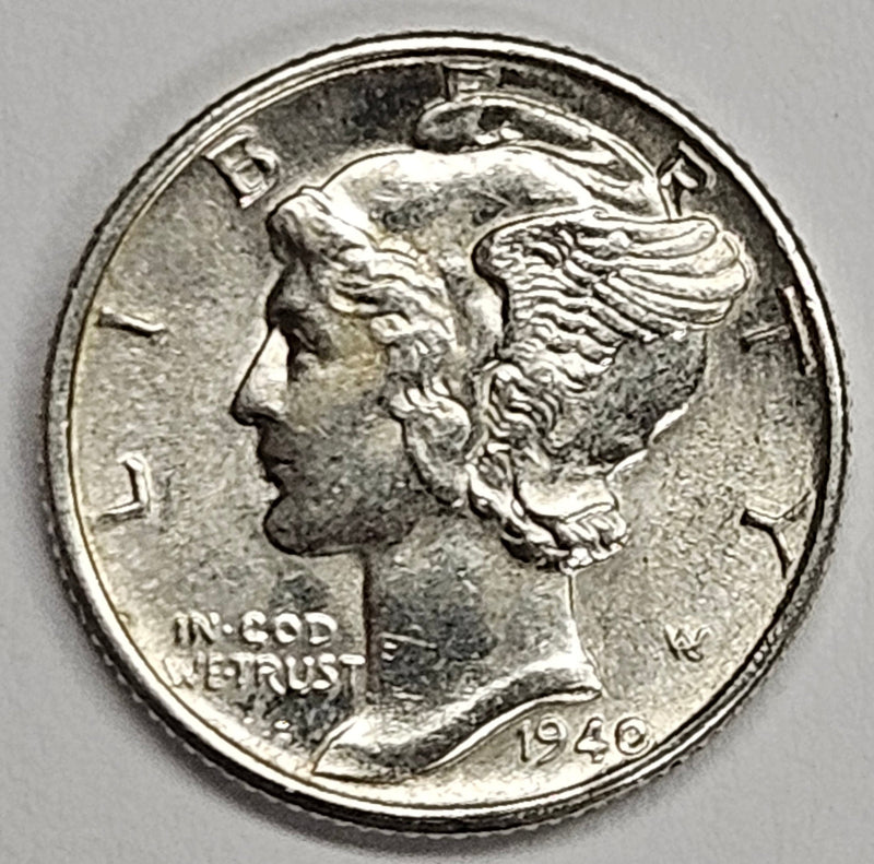 1940 Mercury Dime Brilliant Uncirculated