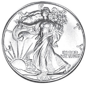 1941-S Walking Liberty Half Brilliant Uncirculated