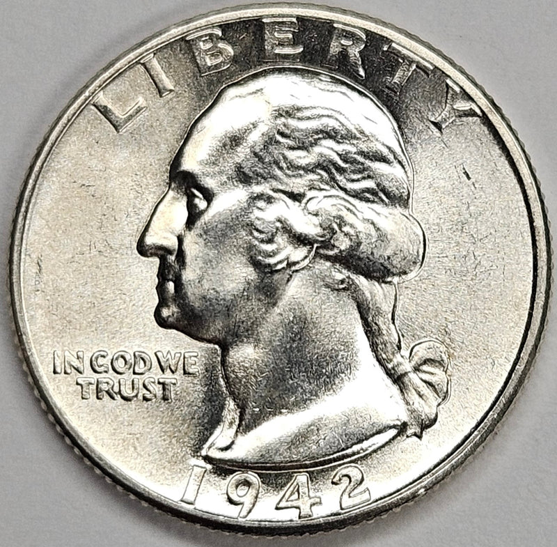 1942 Washington Quarter . . . . Brilliant Uncirculated