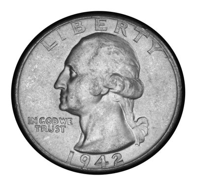 1942-D Washington Quarter Brilliant Uncirculated