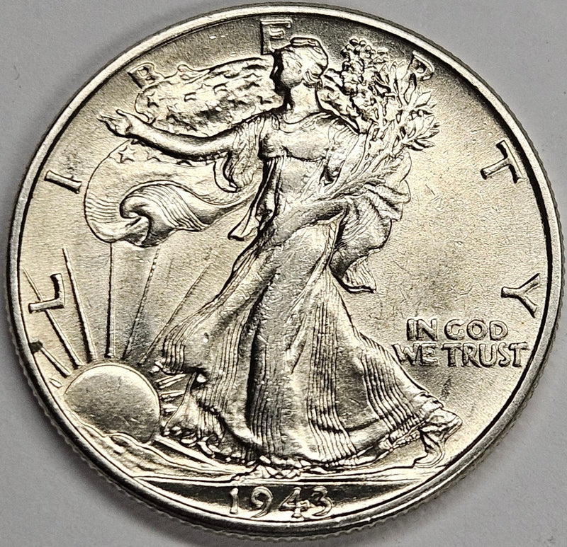 1943 Walking Liberty Half . . . . Brilliant Uncirculated