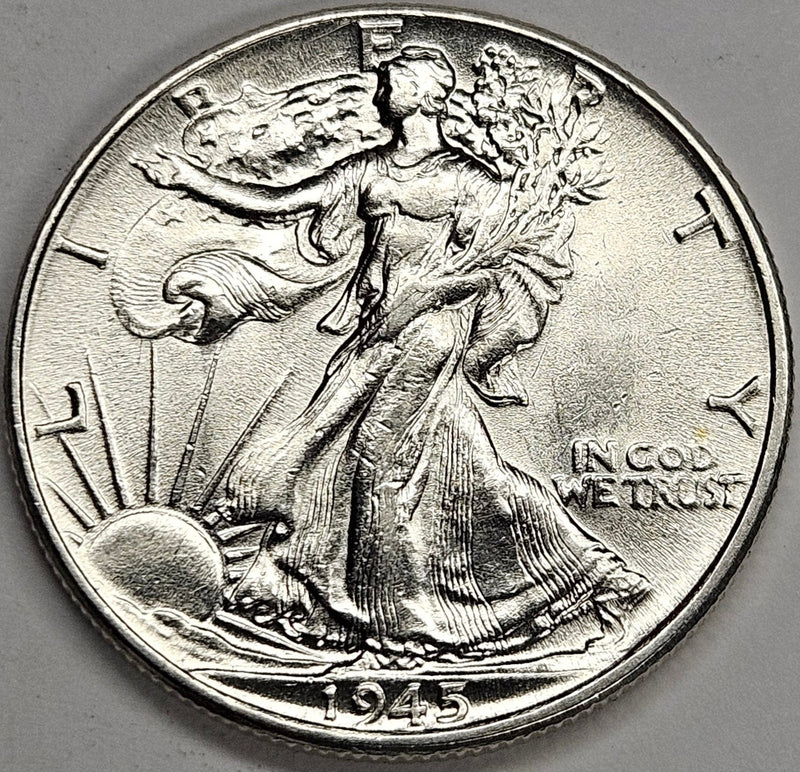 1945 Walking Liberty Half . . . . Brilliant Uncirculated