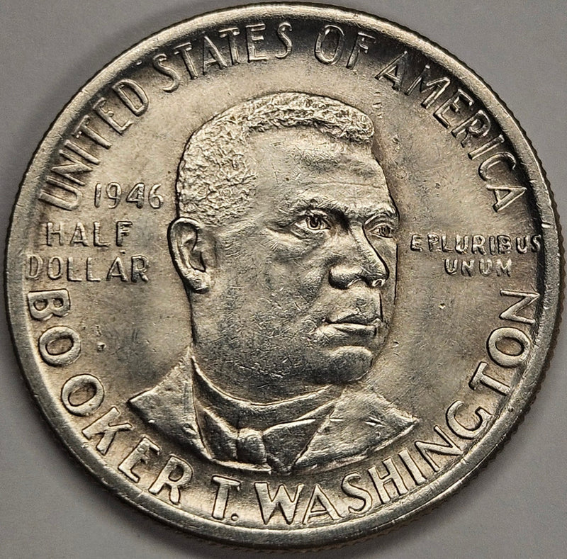 Booker T. Washington Half 1946 Choice Brilliant Uncirculated