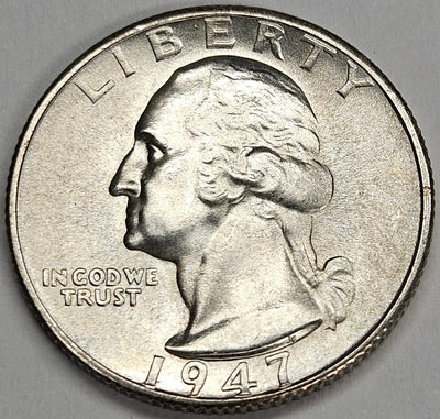 1947-S Washington Quarter Gem Brilliant Uncirculated