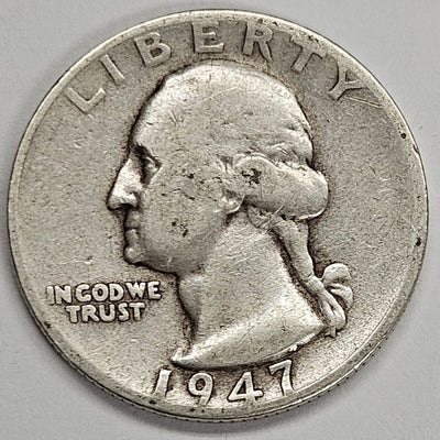 1947-S Washington Quarter Very Good