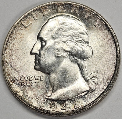 1948-S Washington Quarter Gem Brilliant Uncirculated