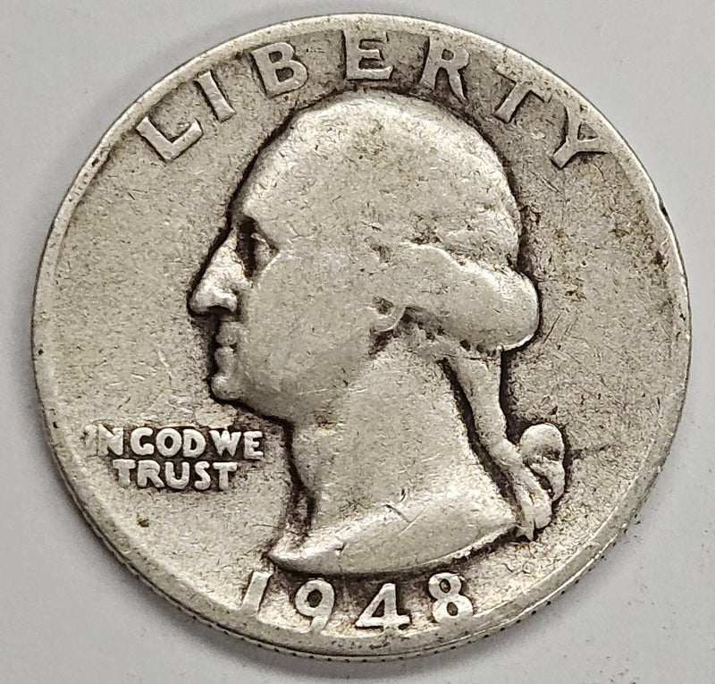 1948-S Washington Quarter Very Good