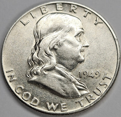 1949 Franklin Half Choice About Uncirculated