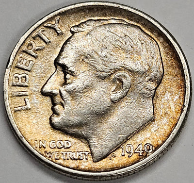 1949 Roosevelt Dime Extremely Fine