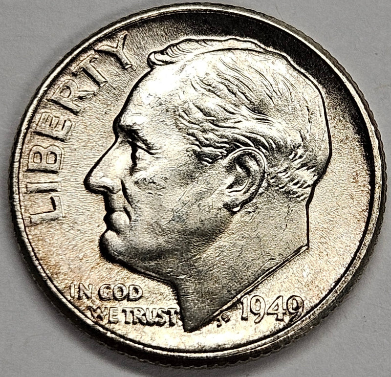1949 Roosevelt Dime Choice Brilliant Uncirculated