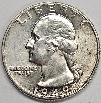 1949 Washington Quarter Choice Brilliant Uncirculated