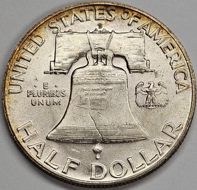 1949-D Franklin Half . . . . Choice BU Full Bell Lines