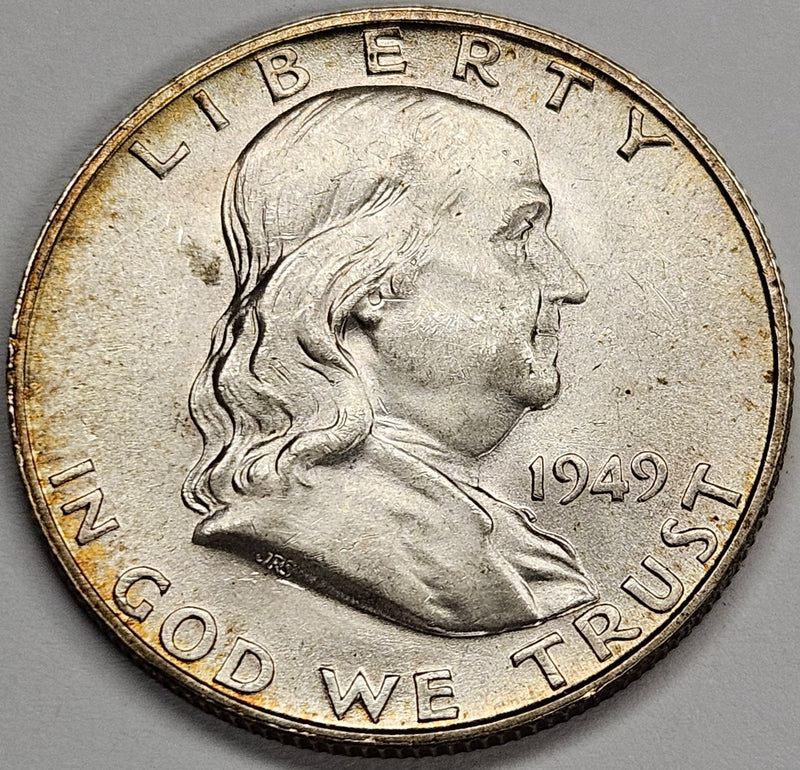 1949-D Franklin Half . . . . Choice BU Full Bell Lines
