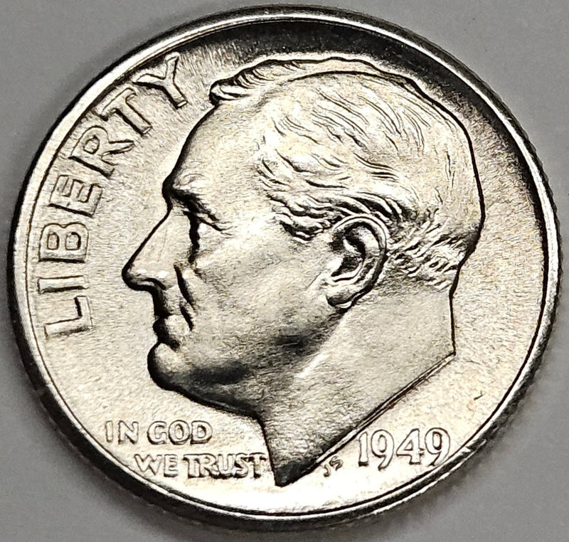 1949-D Roosevelt Dime Gem Brilliant Uncirculated