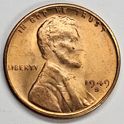 1949-S Lincoln Cent Brilliant Uncirculated
