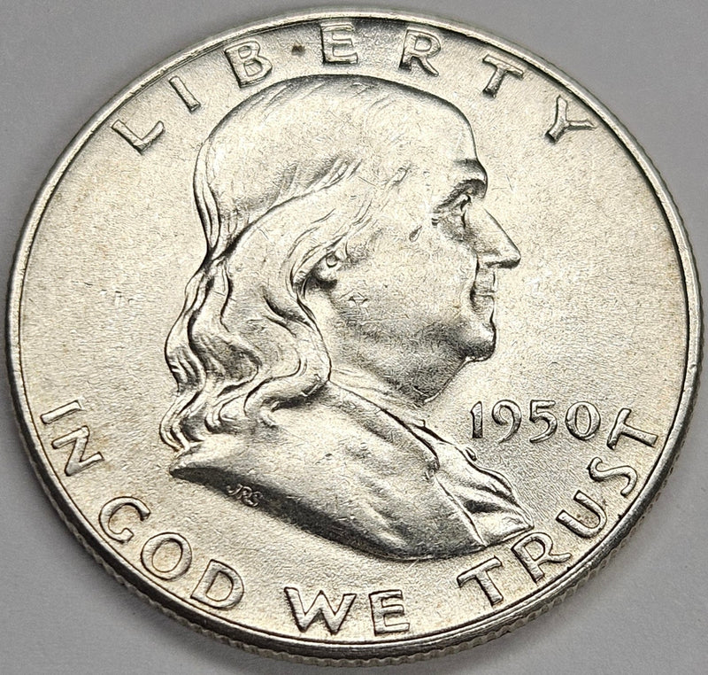 1950 Franklin Half Choice About Uncirculated