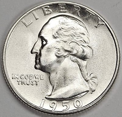 1950-S Washington Quarter Superb Brilliant Uncirculated