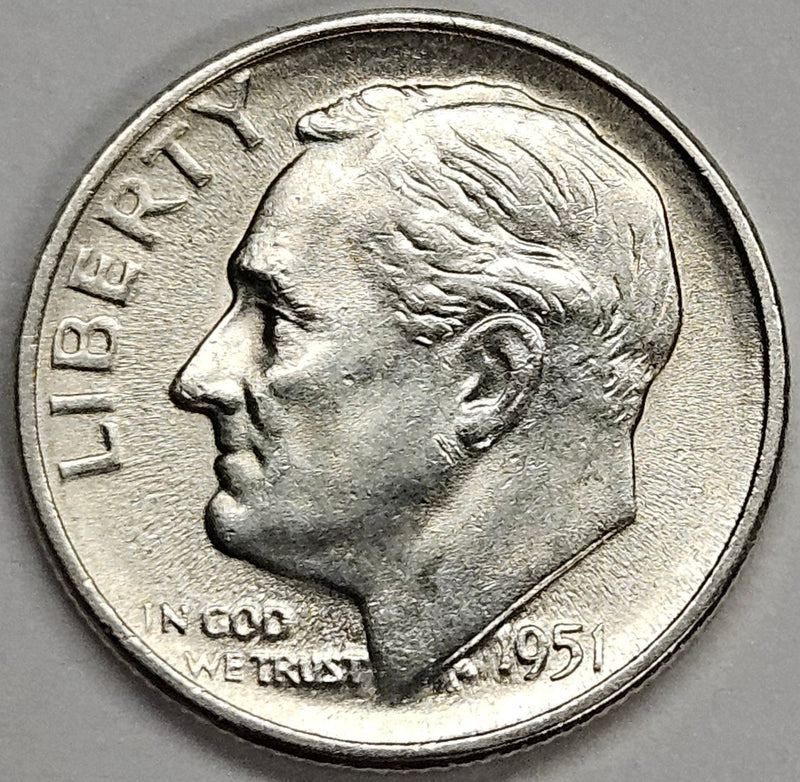 1951-S Roosevelt Dime . . . . Brilliant Uncirculated