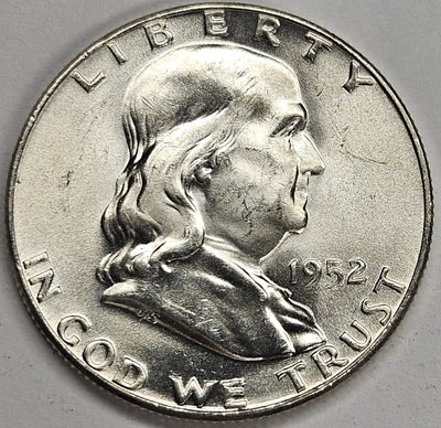 1952 Franklin Half Choice BU Full Bell Lines