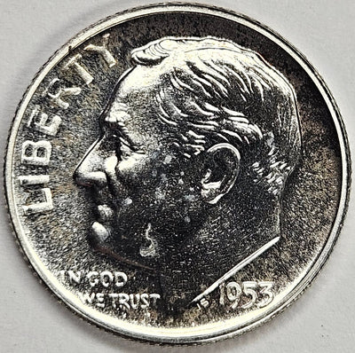 1953 Roosevelt Dime Gem Brilliant Proof