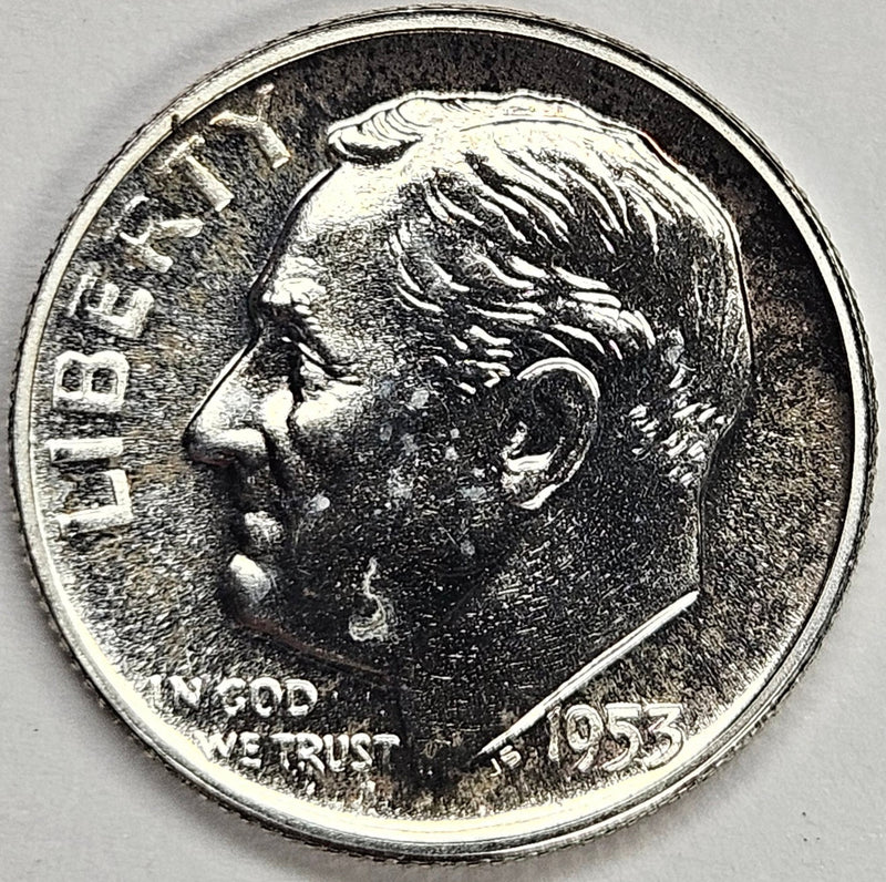 1953 Roosevelt Dime Gem Brilliant Proof