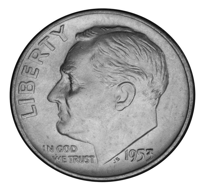 1953-D Roosevelt Dime Brilliant Uncirculated