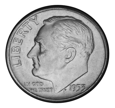 1953-S Roosevelt Dime Brilliant Uncirculated