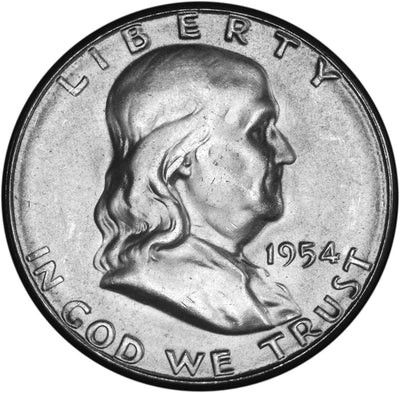 1954-S Franklin Half Brilliant Uncirculated