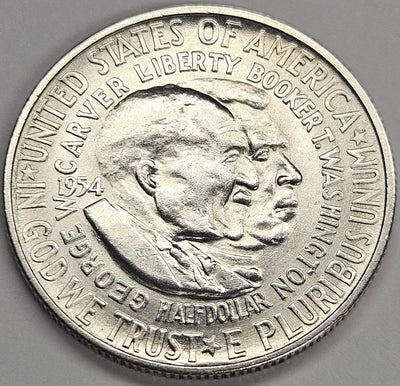 Washington-Carver Half 1954-S Choice Brilliant Uncirculated