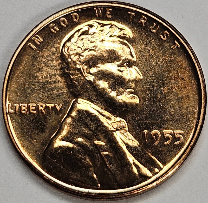 1955 Lincoln Cent Superb Proof Red