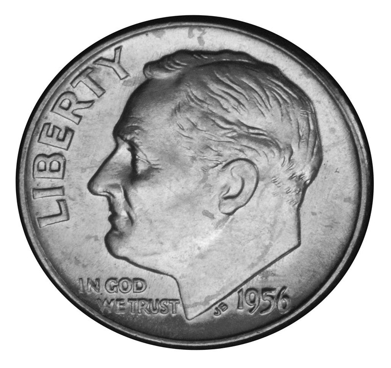 1956-D Roosevelt Dime Brilliant Uncirculated
