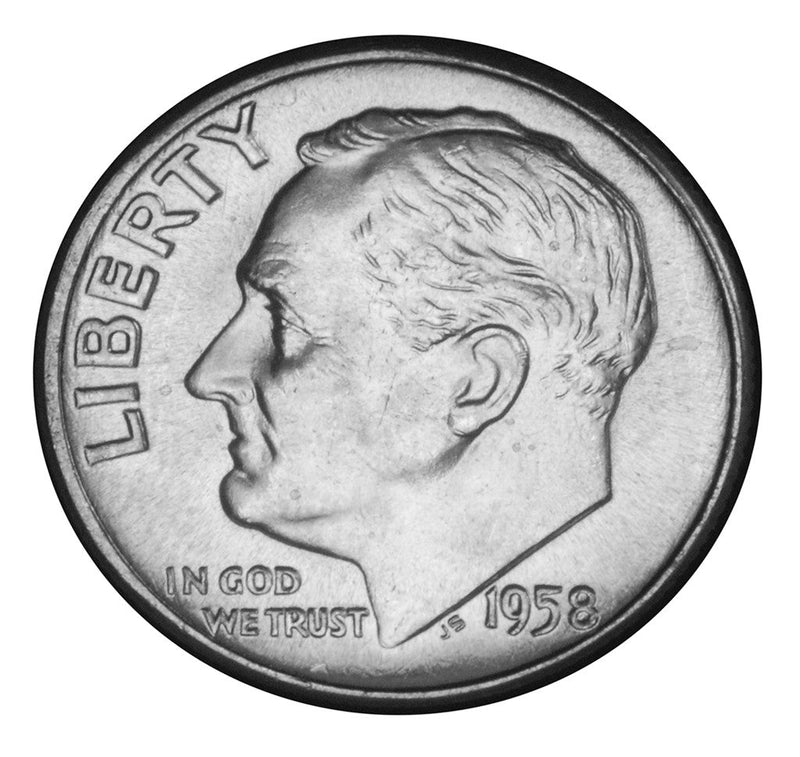 1958 Roosevelt Dime Brilliant Uncirculated