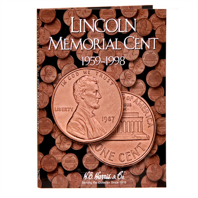 Lincoln Memorial Cent Harris Coin Folder (1959 to 1998)