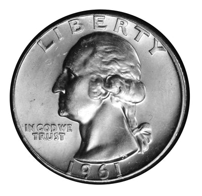 1961 Washington Quarter Brilliant Uncirculated