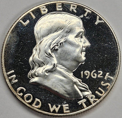 1962 Franklin Half Superb Brilliant Proof Cameo