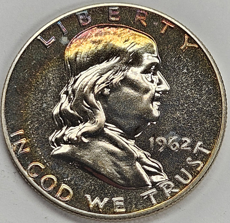 1962 Franklin Half Superb Proof Color!