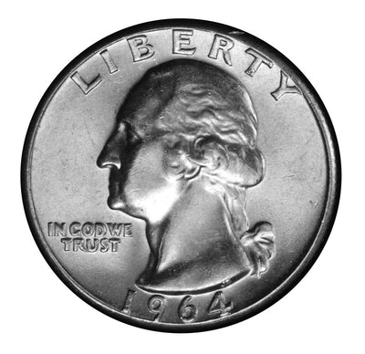 1964 Washington Quarter Brilliant Uncirculated