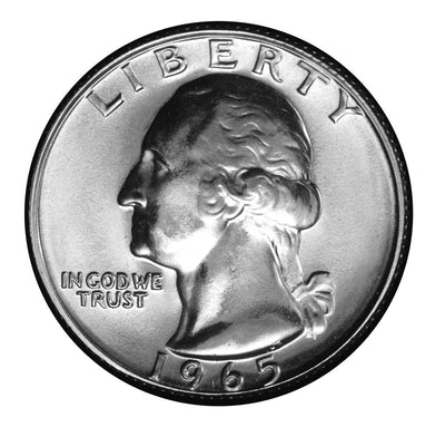 1965 SMS Washington Quarter Brilliant Uncirculated