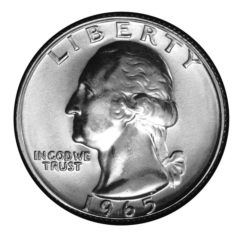 1965 SMS Washington Quarter Brilliant Uncirculated