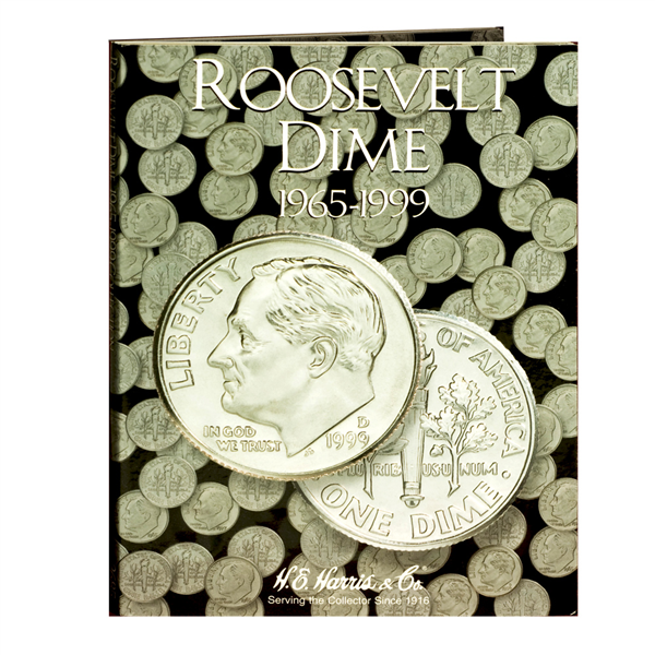 Roosevelt Dime Harris Coin Folder (1965 to 1999)