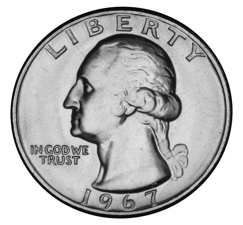1967 SMS Washington Quarter Brilliant Uncirculated