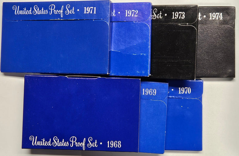 1968 to 1974 Proof Set Sale